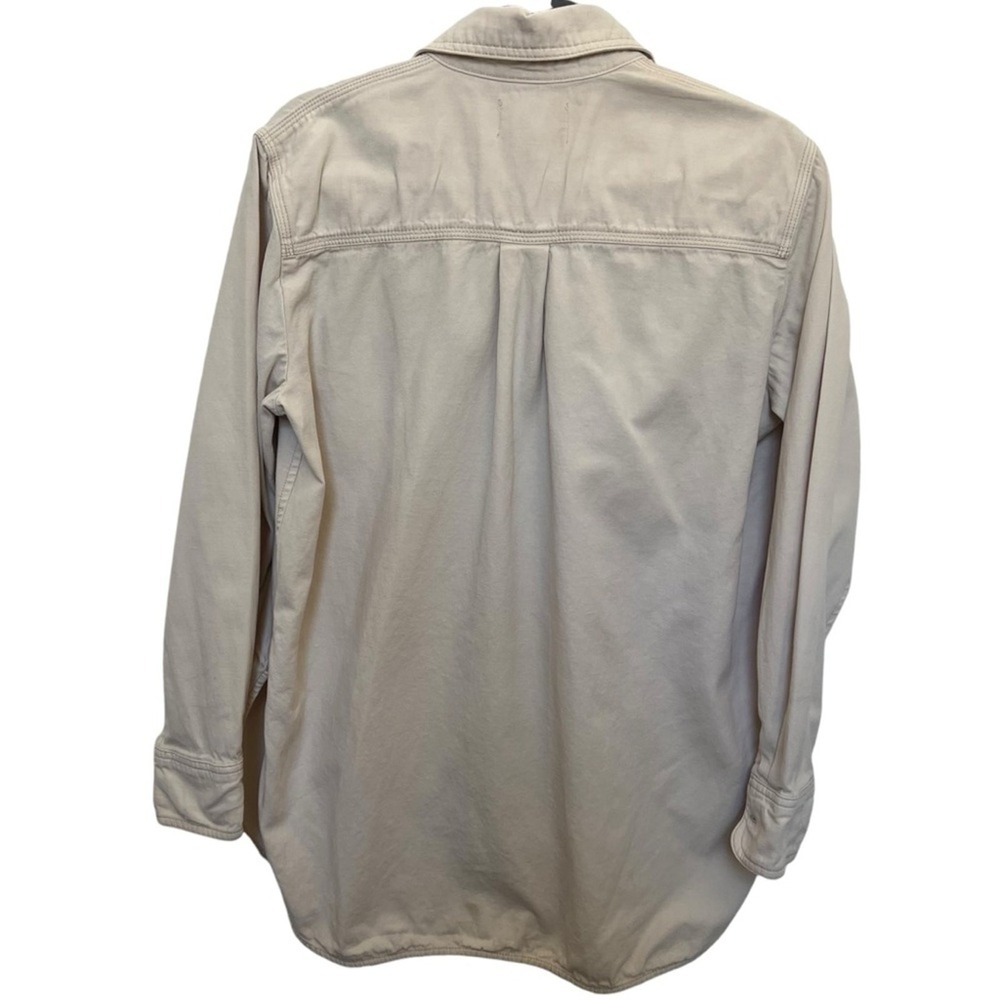 Wilfred Free Aritzia Beige Cotton Linen Utility Button Down Shirt XS 76182 - Picture 2 of 11